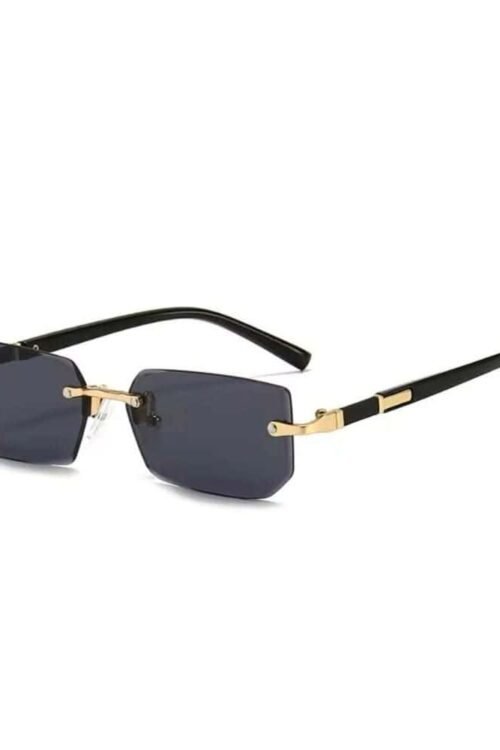 Randlose, elegante Elevator shades mit rechteckigen Gläsern und goldfarbenem Metallrahmen.
