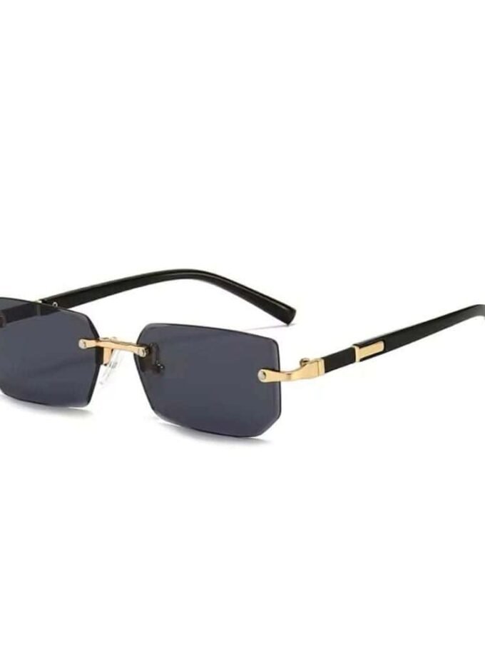 Randlose, elegante Elevator shades mit rechteckigen Gläsern und goldfarbenem Metallrahmen.