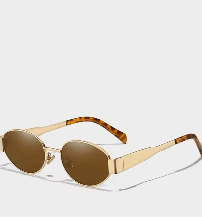 Elite Vision – Goldene Retro-Sonnenbrille - Besellics