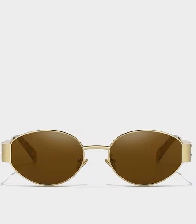 Elite Vision – Goldene Retro-Sonnenbrille - Besellics