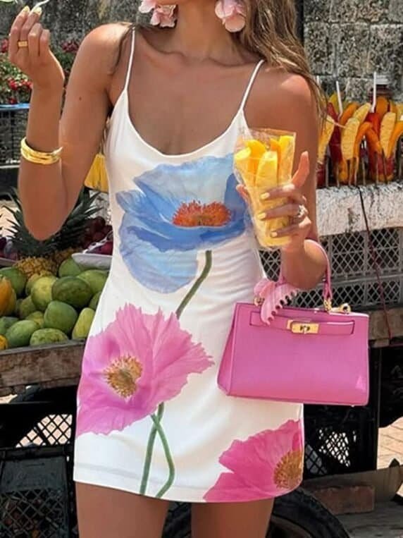 Flora Bloom Slip Dress - Besellics