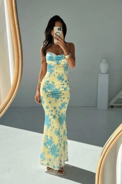 Florenza Maxikleid Damen Sommer