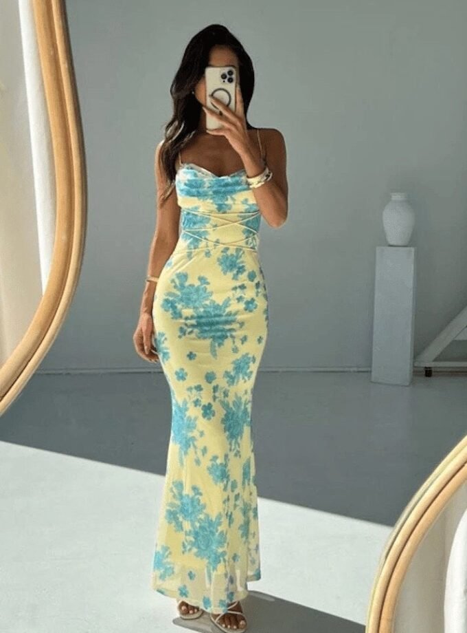 Florenza Maxikleid Damen Sommer