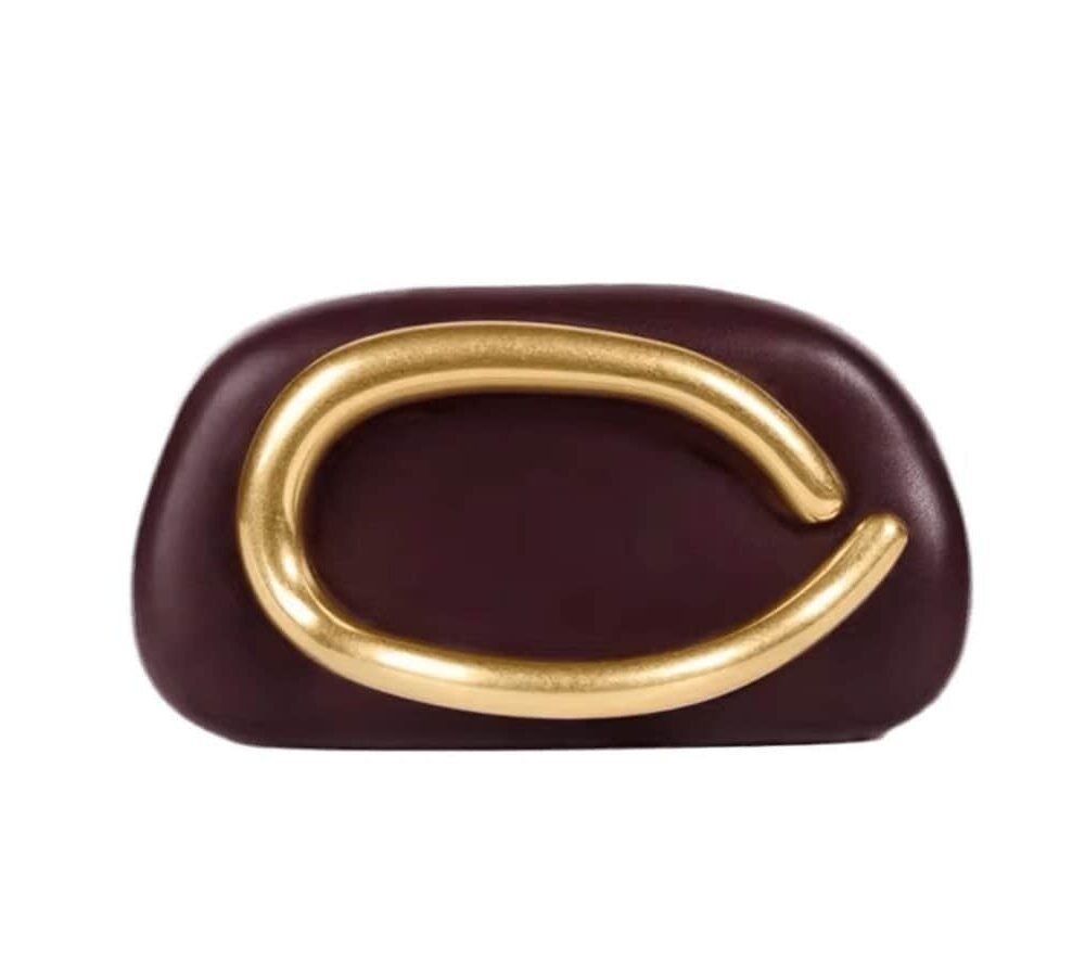 Golden Bag – Stilvolle goldene Handtasche Vorderansicht