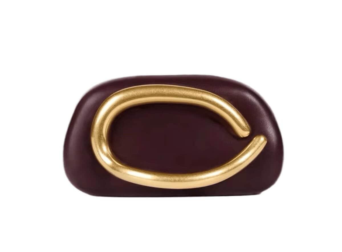 Golden Bag – Stilvolle goldene Handtasche Vorderansicht