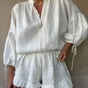 Isla Leinen Set - Elegantes Sommeroutfit für Damen