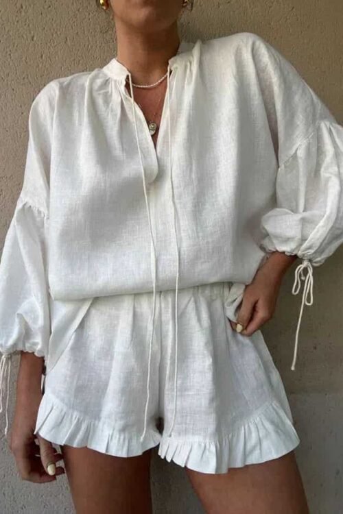 Isla Leinen Set - Elegantes Sommeroutfit für Damen