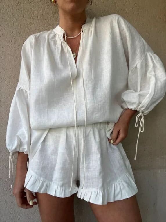 Isla Leinen Set - Elegantes Sommeroutfit für Damen