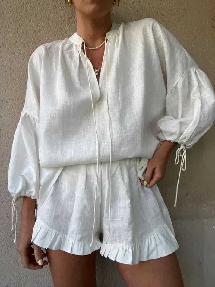 Isla Leinen Set - Elegantes Sommeroutfit für Damen