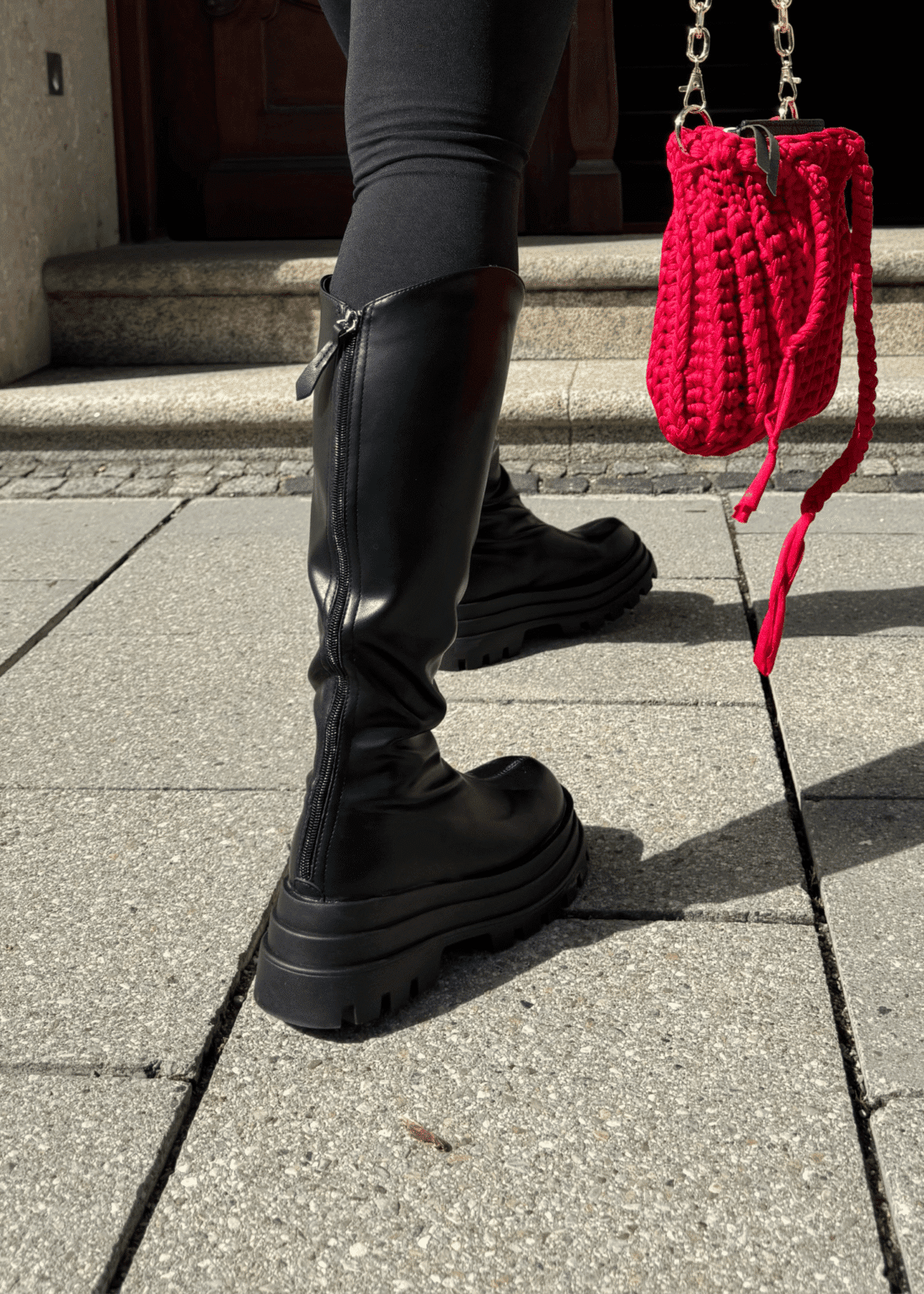 Knee-High Faux Leather Boots - Besellics