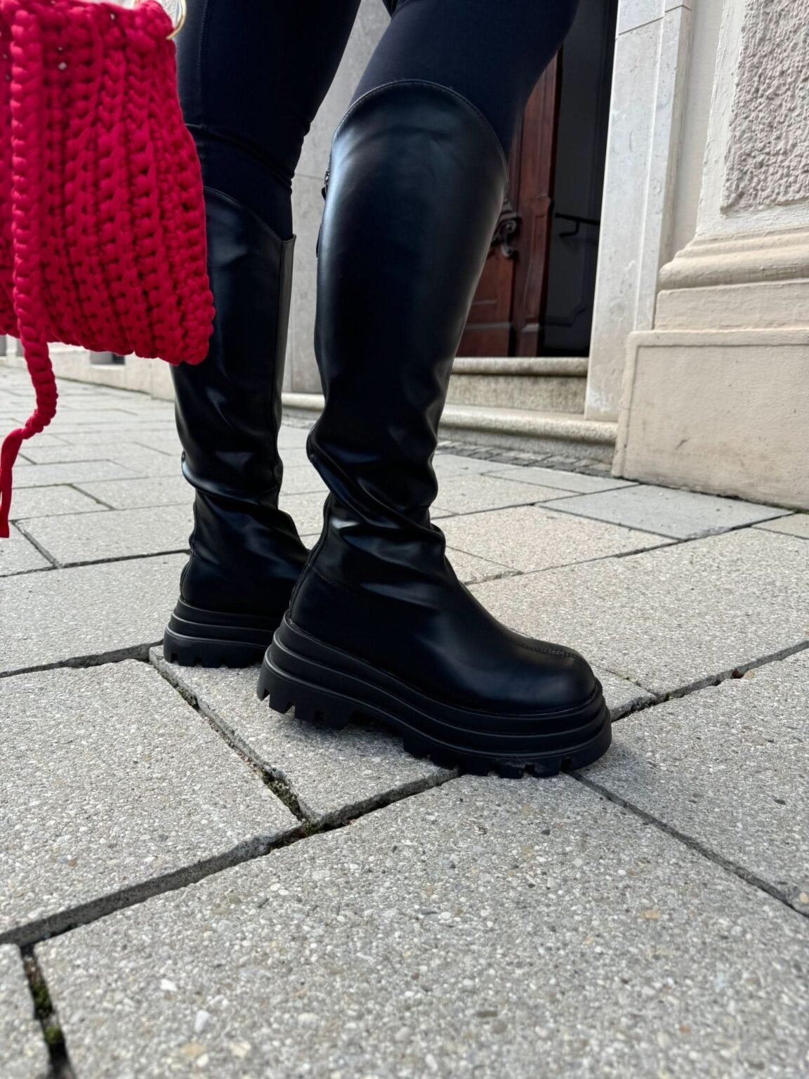 Knee-High Faux Leather Boots - Besellics