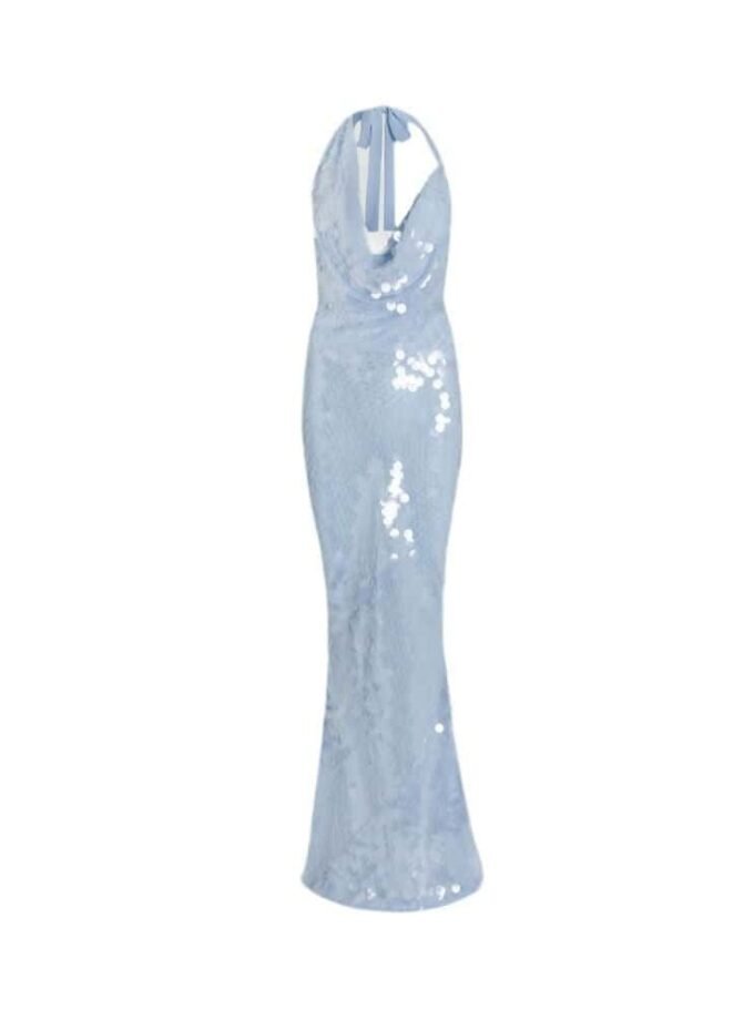 Luminous Sequin Gown - Besellics