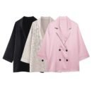 Luxury Lounge 3-Teiler – Blazer & Wide-Leg Hose - Besellics