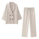 Luxury Lounge 3-Teiler – Blazer & Wide-Leg Hose - Besellics