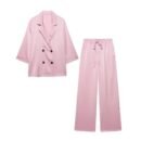 Luxury Lounge 3-Teiler – Blazer & Wide-Leg Hose - Besellics