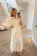 Maxikleid Élodie aus Spitze - Weißes Traumkleid online kaufen