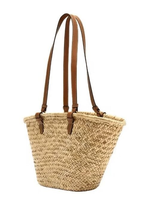 Nautical Chic Straw Tote: Stylish, Functional, and Timeless. - Besellics