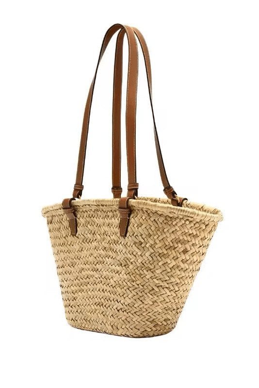 Nautical Chic Straw Tote: Stylish, Functional, and Timeless. - Besellics