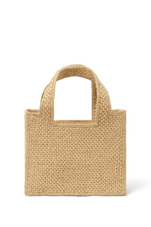 Raffia Crossbody Bag Damen Boho Stil