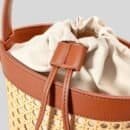 Riviera Rattan Bucket Bag - Besellics