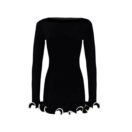 Ruffle Elegance Volantkleid Damen