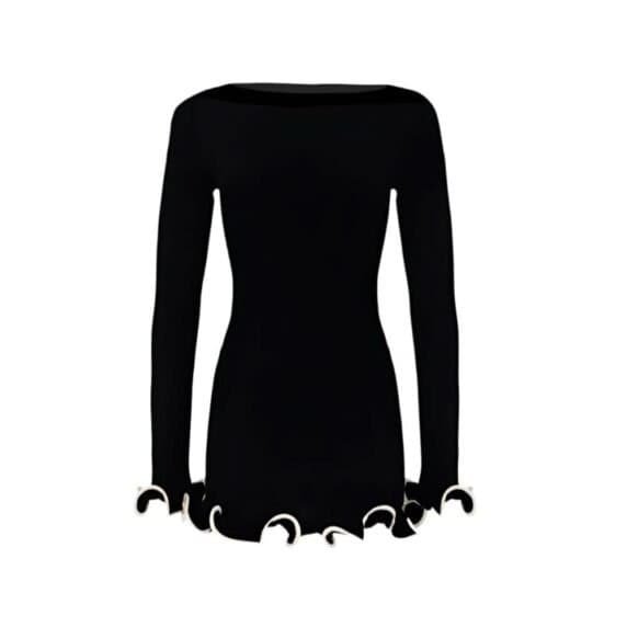 Ruffle Elegance Volantkleid Damen