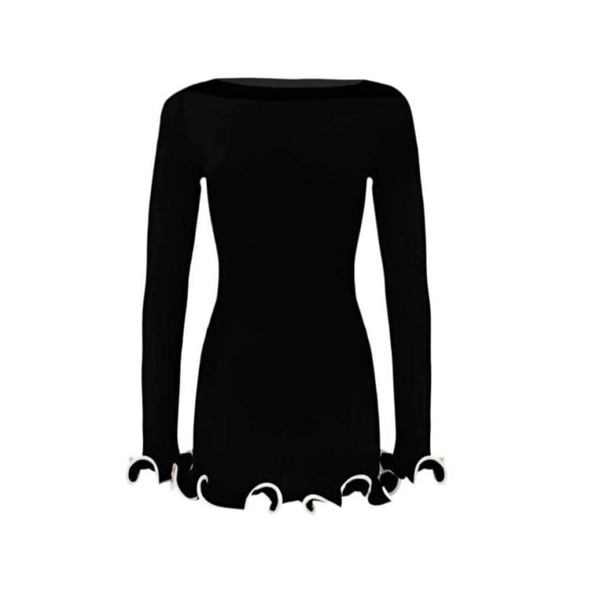 Ruffle Elegance Volantkleid Damen