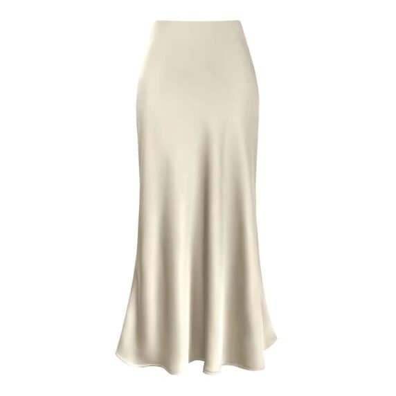Satin Rock Damen Midilänge