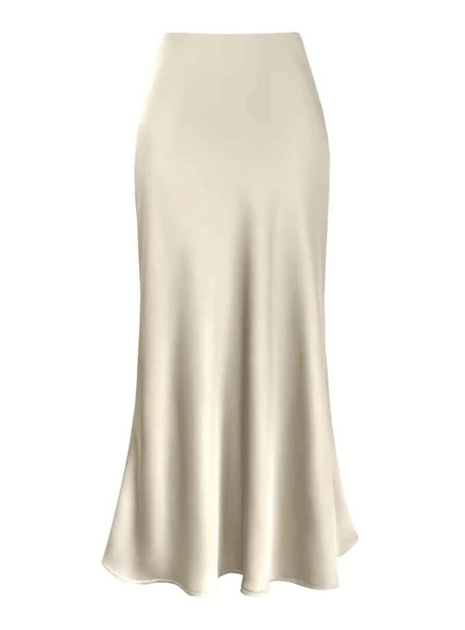 Satin Rock Damen Midilänge