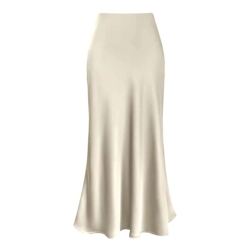 Satin Rock Damen Midilänge