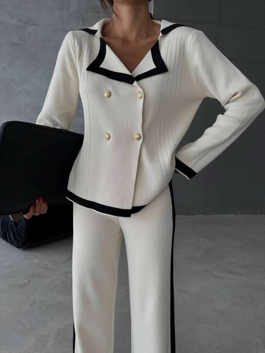 Sophia Contrast Suit - Besellics