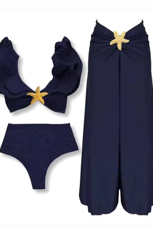 Starfish Bikini Set Damen gold Seestern
