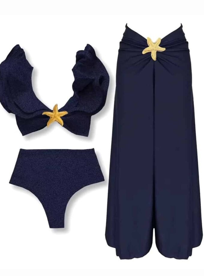 Starfish Bikini Set Damen gold Seestern