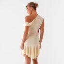 Asymmetrisches One-Shoulder-Kleid mit Orchideen-Print – Eleganz trifft auf florale Raffinesse