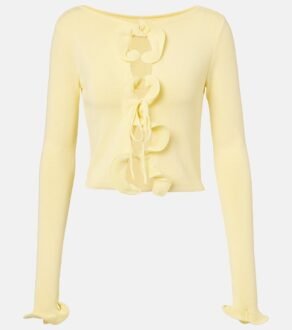Fleur Soft Knit - Rüschenjäckchen mit Schnürung