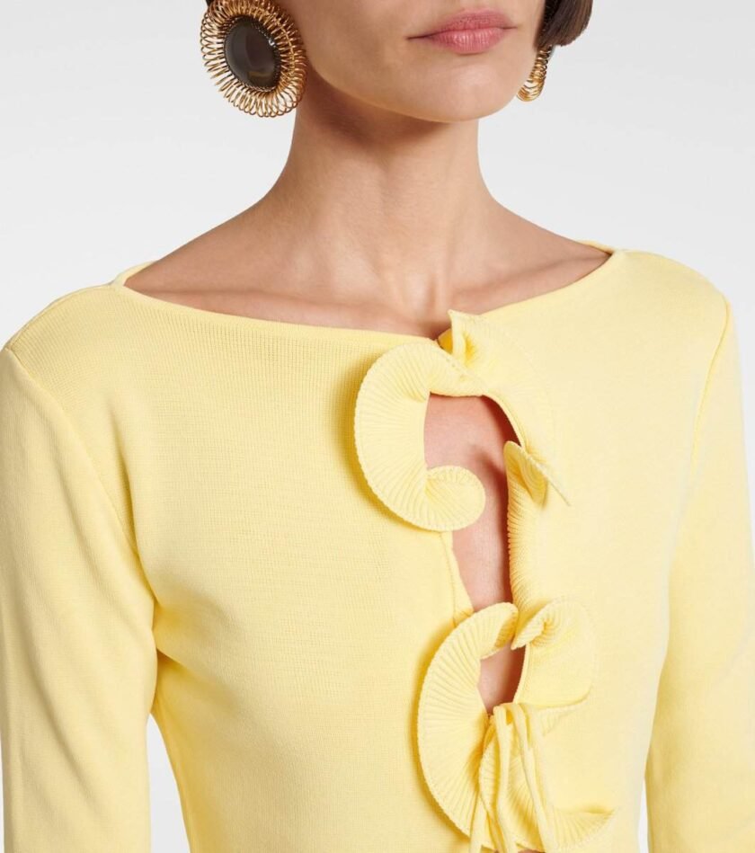 Fleur Soft Knit - Rüschenjäckchen mit Schnürung - Image 4
