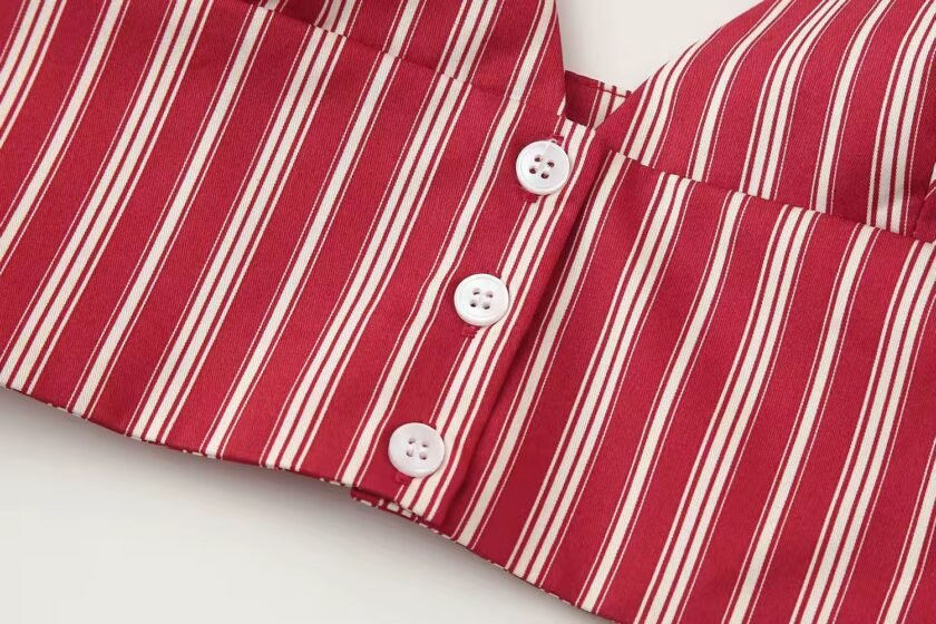 Zweiteiler Damen Rot Weiß – Sommer-Set mit Streifen - Image 5