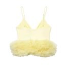 Verspieltes Bustier-Top in zartem Gelb