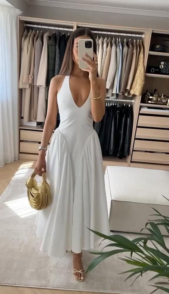 Evelyn Sommerkleid Damen weiß grün blau