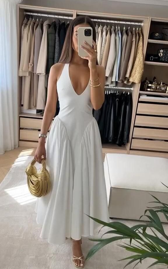 Evelyn Sommerkleid Damen weiß grün blau