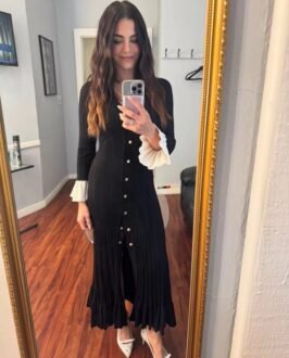 Victoria Ribbed Knit Dress