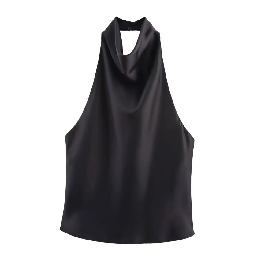 Satin Drape Neck Top – Eleganz trifft auf modernen Minimalismus - Image 5