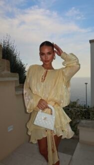 Butter Yellow Pearl Whisper Dress