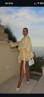 Butter Yellow Pearl Whisper Dress