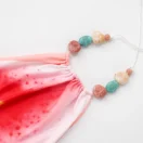 🌺 Halterneck Top mit Lilienprint – Sommerliche Eleganz trifft Farbenpracht