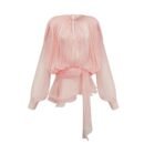 Celina Plissee Kleid Damen Roséglanz