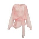 Celina Plissee Kleid Damen Roséglanz
