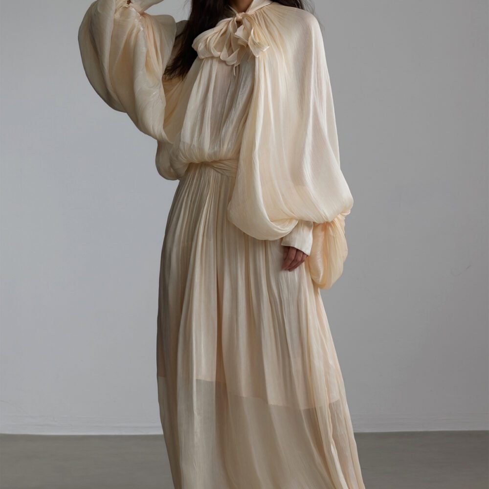 Pearl Whisper Maxi Dress