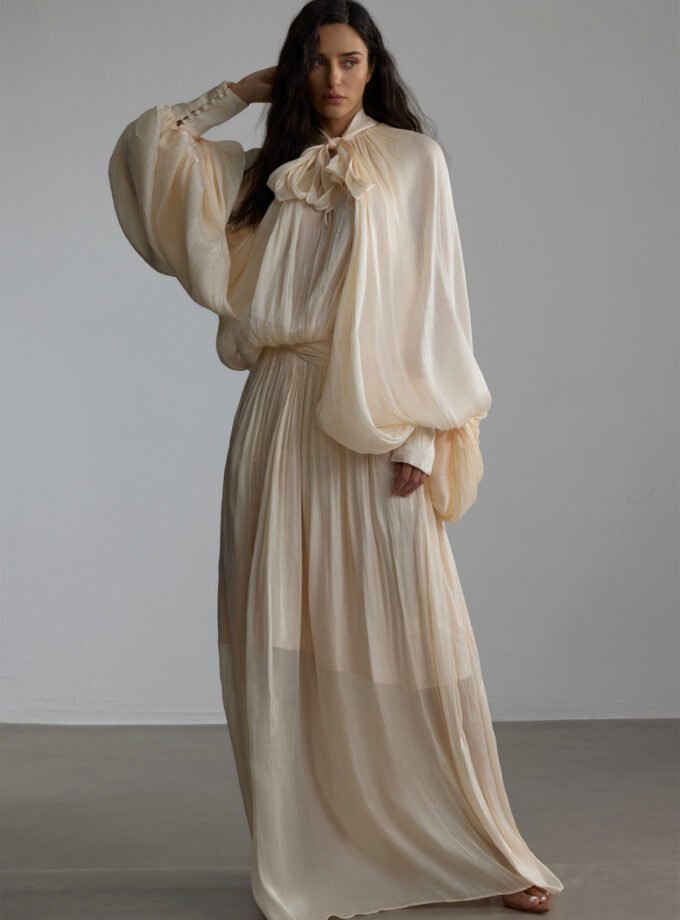 Pearl Whisper Maxi Dress
