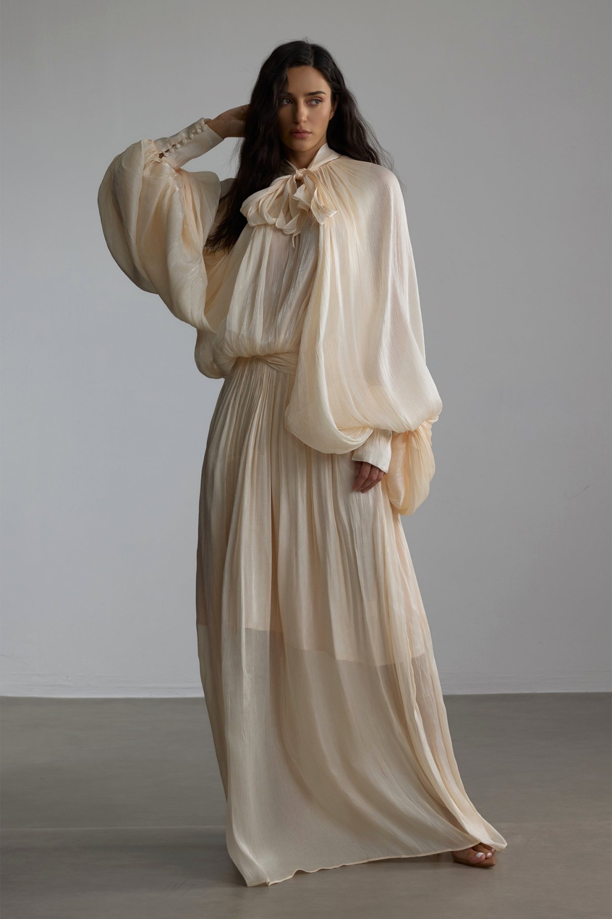 Pearl Whisper Maxi Dress